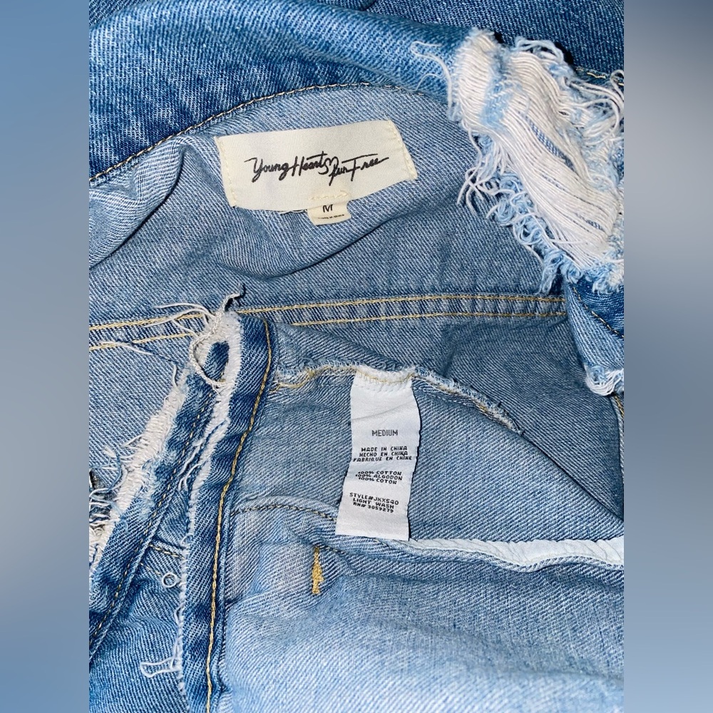 Distressed Jean Jacket - Picture 4 of 6